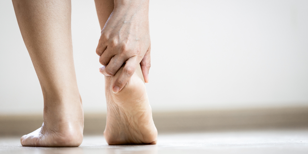 A person with Plantar Fasciitis