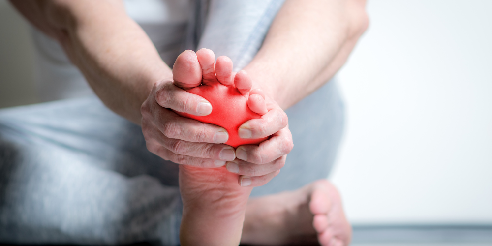 A person experencing ball of foot pain