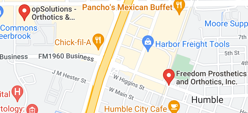 Map of custom orthotics near me in humble, tx  texas