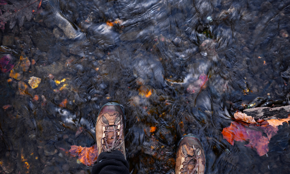 waterproof black hiking boots