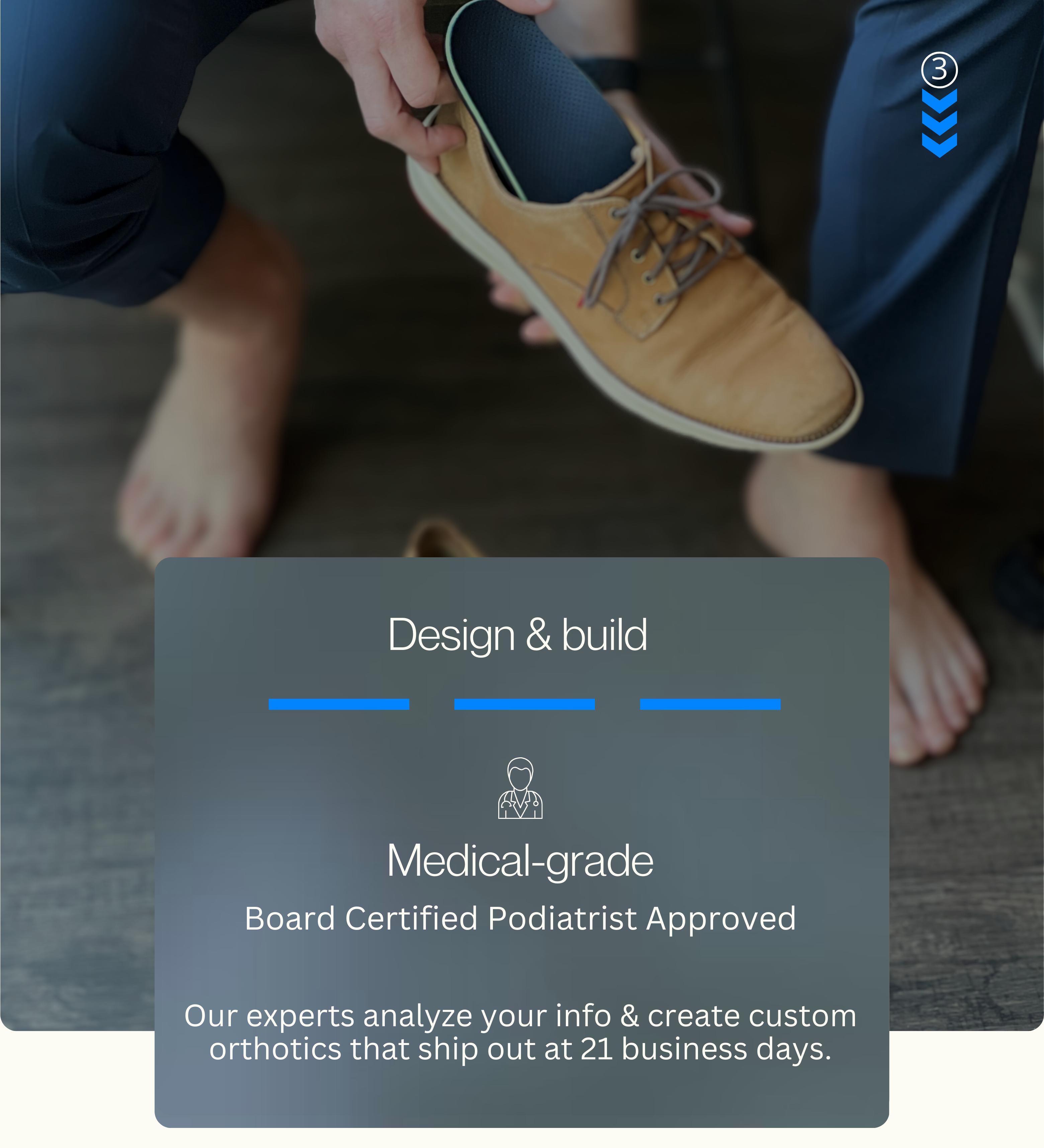 High Arch Custom Orthotic Insoles